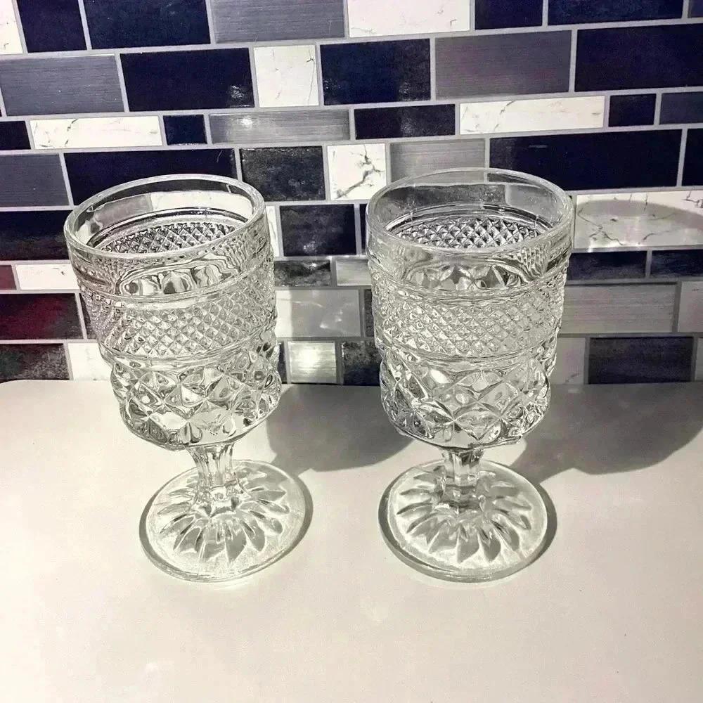 Wexford Anchor Hocking Wine Claret Goblet Style Set of 2 - Picture 7 of 7